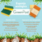 Greenpost Esponja Compostable de Fibra de Coco. Pack 2 unidades